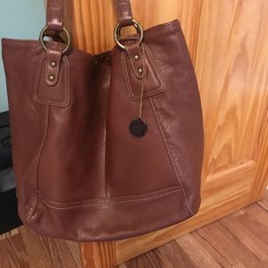 Brown Leather Sak Handbag